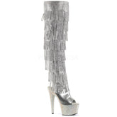 7" Heel BEJEWELED-3019RSF-7 Silver
